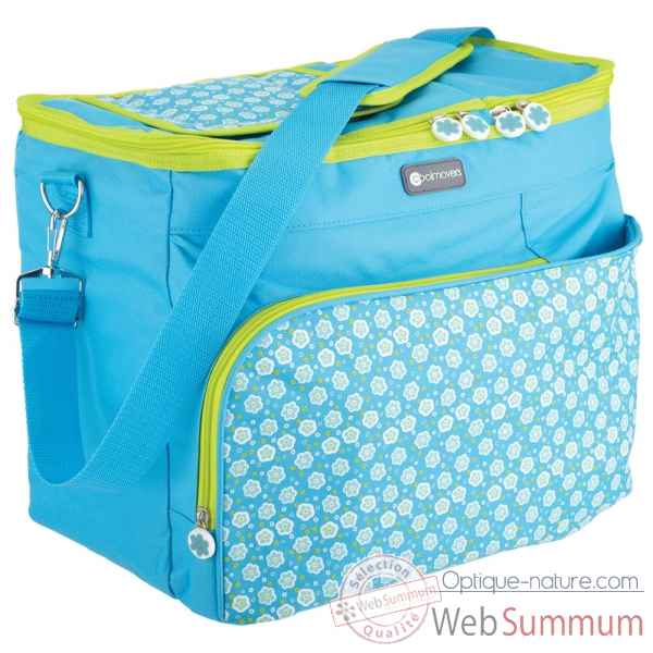 Grand sac isotherme coolmovers fleurs (21 litres) -CMBMCOOLLRG